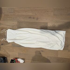 Lulu's Elegant White Prom Dress